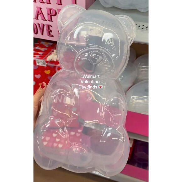 Way To Celebrate Valentine’s Day Plastic Gummy Bear Container 16" Viral Tik Gift - Picture 3 of 5
